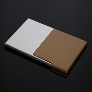 Silver and Brown Tablet Case